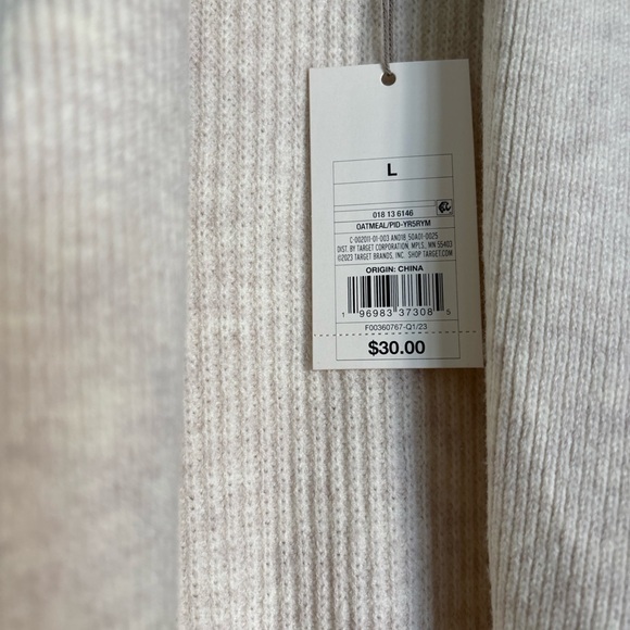 A New Day Cream Ribbed Open-Front Cardigan - Picture 7 of 7